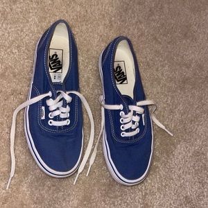 Blue slip on vans
